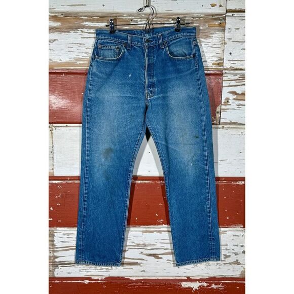 32w 70s/80s USA Vintage Levi’s 501 jeans‎ - Picture 3 of 11